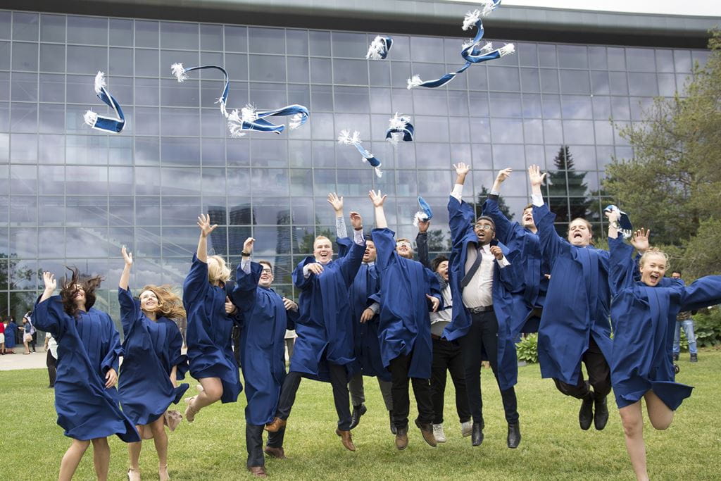 Students at Graduation