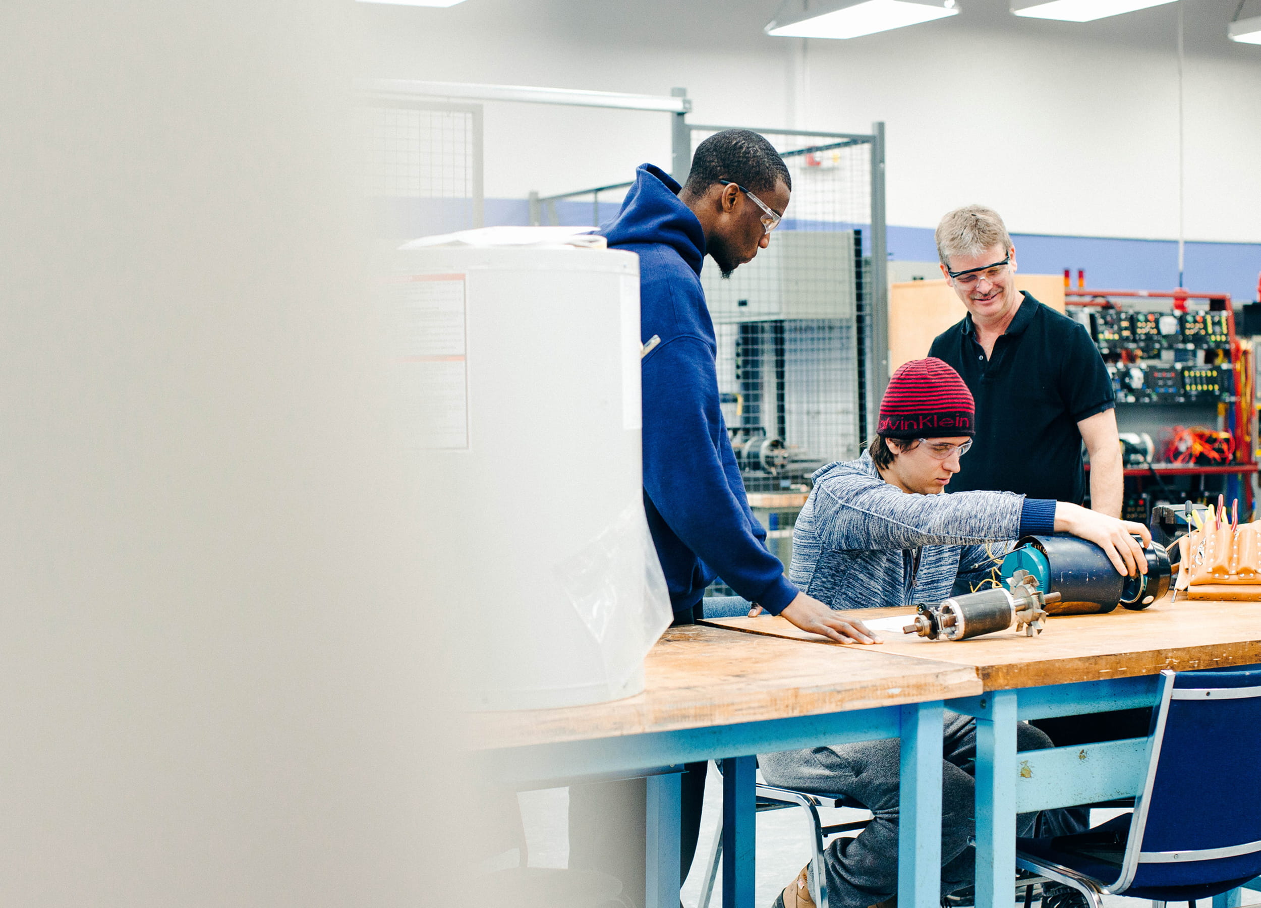 Apprenticeship Training Program students in a classroom